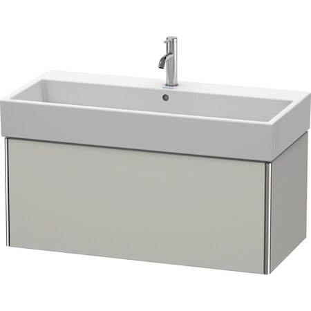 Duravit Xsquare Wall-Mounted Vanity Unit Concrete Gray Matt XS409600707